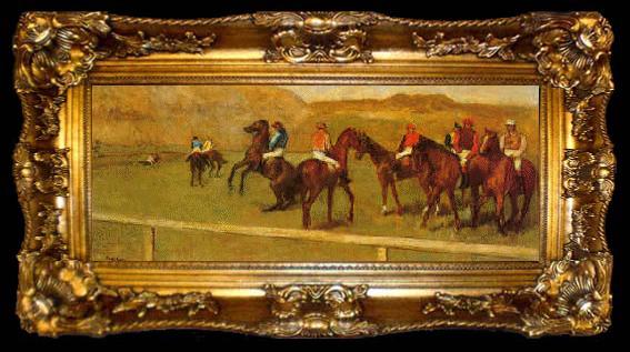 framed  Edgar Degas Chevaux de Courses, ta009-2